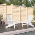 Maison Exclusive - Adirondack trädgårdsstolar set om 2 PEHD Vit Vit