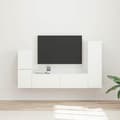 Maison Exclusive - TV-möbelset 4 delar 30 x 31 x 100 cm Vit Vit