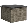 Miniatyrbillede 5 af 6: Havemøbler - MAISON EXCLUSIVE - Modulerbart sæt - Grå - Poly rattan & stål - Aftagelige puder Grå