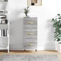 Maison Exclusive - Sonoma harmaa buffet 34,5x34x90 cm insinööripuuta grå