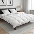 Maison Exclusive - Duvetset 3 pc 200 x 200 cm Alla säsonger Bambus Vit Vit