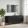 Maison Exclusive - TV Møbel Sort Ingeniørtræ Svart