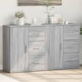 Maison Exclusive - Buffeter 2 stk sonoma grå 60x31x70 cm ingeniørtræ sonoma grå