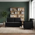 Maison Exclusive - Soffa med förvaring 2 st Svart Polyester Svart