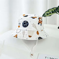 Pikkukuva 2 / 5: Vauvan pojat tytöt sarjakuva kalastajan hattu kesä ulkona UV-suoja ämpäri hattu space universe 54cm
