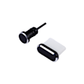 Pikkukuva 1 / 3: 2 kpl/setti 3,5 mm kuulokeliitäntä pölynkestävä tulppa ja USB Type C -portin tulppa Xiaomi 4C/ 5S/ Letv 1S/ Huawei P9/ Honor V8/ Galaxy S8/ S8+/ LG V30/ V20 (Musta)