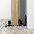 Miniatyrbillede 5 af 5: Kryc-new Justerbar Stay Roller Hardware Kit Gulvføringer Til Skydedør, Sort
