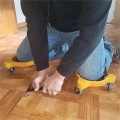 Miniatyrbilde 2 av 5: Knepute med hjul for gulv, multifunksjonelle glidende rullende kneputer, praktisk og arbeidsbesparende universalhjul for å flytte tregulv