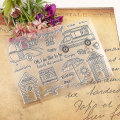 Miniatyrbilde 4 av 5: Husbil Silikon Klar Tetning Stempel Diy Scrapbooking Preging Fotoalbum Dekorativt Papirkort Håndverk