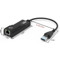 Pikkukuva 5 / 5: Usb-Ethernet-sovitin, Usb 3.0 - Rj45 Ethernet-sovitin, 1000 mbps:n Lan-verkkoadapteri, yhteensopiva Windows 10/8.1/8/7/vista/xp:n, Mac Os 10.6:n ja uudempien kanssa