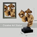 Miniatyrbilde 2 av 5: Skulptur Dekorasjon Stillhet Er En Gylden Abstrakt Kunst Statue Dekorasjon Stue Kontor Bar Cafe Inngang Statuer Og Skulptur