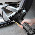 Miniatyrbild 1 av 5: 120W Bil Elektrisk Luftpump Bil Däck Uppblåsbar Pump Bärbar Laddningsbar Luftkompressor Digital Auto Däck Luftpump Utrustning Hs