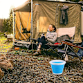 Miniatyrbillede 2 af 4: Sammenklappelig silikonespand 10l rengøringsspand silikonespand til rengøring camping fiskeri