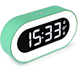 Miniatyrbillede 1 af 5: Led Digital Nattelys Vækkeur, Indbygget 1500ma Lithiumbatterier, Usb-oplader