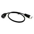 Miniatyrbillede 3 af 5: 5-pin Din han til hun Midiat adapterkabel til Midi keyboard 1,5m