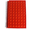 Miniatyrbild 2 av 4: Pop It Fidget Toy Push Pop Bubble Notebook Push It Bubble Silikonfodral Anteckningsbok Studentmaterial