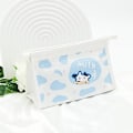 Miniatyrbilde 5 av 5: Ku etui i PU-lær med søte tegneseriefigurer, blå sminkepung, kosmetikkveske, stasjonær kawaii pennboks