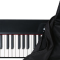 Pikkukuva 4 / 5: Piano-näppäimistön pölysuoja 88 koskettimelle, nuottitelineen suojuksella, sähköpianon suojus, pölytiivis A