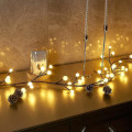 Miniatyrbilde 1 av 4: Brun Gren Gren 8,8 fot 84 LED Frosted Ball Lys Innendørs Utendørs Plugg Inn For Jul