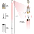 Miniatyrbilde 2 av 5: Elzo Stylus-penner for berøringsskjermer, 2 i 1 universell stylus, Surface-penn, 100 % kompatibel med alle nettbrett-berøringsskjermer for iPhone/iPad/Samsung/Huawei
