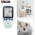 Miniatyrbild 4 av 5: Elförbrukningsmonitor, Elförbrukningsmätare Energiförbrukningsmonitor Timer Plug Watt Kwh Analysator Plug-in Med Lcd-Displa