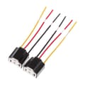 H4/9003 Pigtail Keramisk Frontlysplugg Adapter Sokkel Sikring Bilpære