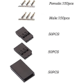 Miniatyrbillede 4 af 5: 3-polet Jr Servo-stik, 270 stk. Servo-stik Servo-kabel Stik-sæt Han Hun + 5m Servo-kabel Til Futaba-stil Servo C