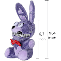 Miniatyrbillede 3 af 5: Nightmare Bonnie Plys, Five Nights At Freddy's Plys Legetøj, Fnaf Plushies Fyldte Dyrgaver Til Børn 8 Tommer