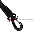 Miniatyrbillede 4 af 4: 2 stk. Heavy Duty Hængende Babyvogn Krog Blepose Buggy Clips Genanvendelige