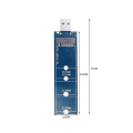 Miniatyrbillede 4 af 5: SSD M.2 til USB Adapter M.2 til USB Adapter B-Nøgle M.2 SATA Protokollen SSD Adapter NGFF til USB 3.0 SSD Ca