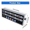 Miniatyrbillede 3 af 5: Kommerciel 8-kanals digital køkkentimer, rustfrit stål Calculagraph timer med alarm, ur