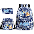 Pikkukuva 2 / 2: Bluey kolmiosainen koululaukku Lightning Blue 2