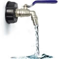 Miniatyrbillede 3 af 5: 1000l Tankhane, Hane til IBC Regnvand Opsamler Hane Tank Adapter Hane, Aftapningshane Tank Adapter, Messinghane Lavet af PP Coar