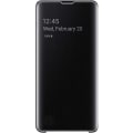 Pikkukuva 1 / 3: Samsung Galaxy S10:lle suojaava läpinäkyvä Clear View Folio -kotelo - musta