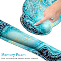 Miniatyrbillede 3 af 5: Ergonomisk håndledsstøtte og musemåtte med støtte, memory foam-støtter til sæt, ergonomisk skridsikker base, nem skrivning og smertelindring, Ocea