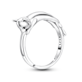 Miniatyrbilde 1 av 5: 925 Sterling Sølv Ring For Kvinner Bryllup Smykker Gaver 9