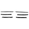 Miniatyrbilde 1 av 5: For Tiguan Mk2 2016-2021 Blanke Svart Frontfanger Mesh Center Grille Grill Listverk Striper Deksel T