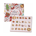 Miniatyrbillede 4 af 5: Julekalender, Piger Jule 24 Dages Nedtællingskalender Diy Charm Armbånd Blind Box, 22 Charm Perler,b