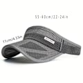 Miniatyrbillede 2 af 4: Unisex Åndbar Solbeskyttelse Visor Hat med Udvidet Skygge og Honeycomb Design