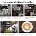 Pikkukuva 3 / 5: Pohjaton Portafilter 54 mm Breville Barista -sarjalle ja espressolle