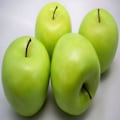 Miniatyrbilde 2 av 4: 4 store kunstige grønne epler frukt