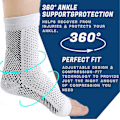 Miniatyrbild 5 av 5: Soothe Socks Neuropathy Kompression Fotledsstöd Skydd Smärtlindring Strumpor