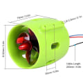 Miniatyrbild 1 av 2: 1000kv undervattens borstlös motor medurs med 4-bladiga propellrar 12-24v vattentät elektrisk motor drivenhet motor för Rc bete