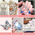 Miniatyrbilde 5 av 5: 4000 Rhinestones 2stk 25ml Lim for Rhinestones, 1 Voksblyant for Kunst