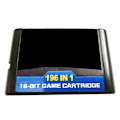 Miniatyrbilde 4 av 5: 196 i 1 multispill-kassett bedre enn 112 i 1 og 126 i 1 For Sega Mega Drive For PAL og NTSC