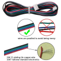 Miniatyrbillede 2 af 5: 4 stk. 2M Motor Connector Kabler XH2.54 4-polet til XH2.0 6-polet Hvid Terminal Parallel Motor Ledninger til 3D