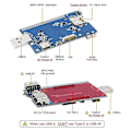Pikkukuva 5 / 5: Cm4-laajennuskortti Compute Module 4 Cm4 Io -kortille Mini ohjelmointirajapinnan laajennuksella