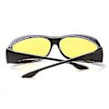 Miniatyrbilde 3 av 3: 2-pak Hd Night Vision Day Driving Wraparound Anti-glare Solbriller Svart+gul