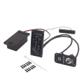 Miniatyrbillede 3 af 5: 1 Sæt Elektrisk Violin Fiddle Silent Eq Piezo Pickup Forforstærker Strengeinstrument Dele Sort