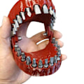 Miniatyrbillede 1 af 4: Boremaskine-bit Holder | Tandmodel Design | Holder Op Til 28 Bits | Passer Til 1/4 Tommer Hex Bit og Drive Bit Adapter (Rød)